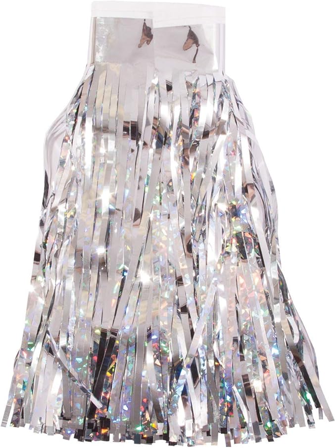 15 Inches x 10 Ft, Indoor &#x26; Outdoor Holiday Parade Float Shiny Sparkly Decoration, Parade Float Decorations For Trailer, Fringe Garland For Parties And Parades