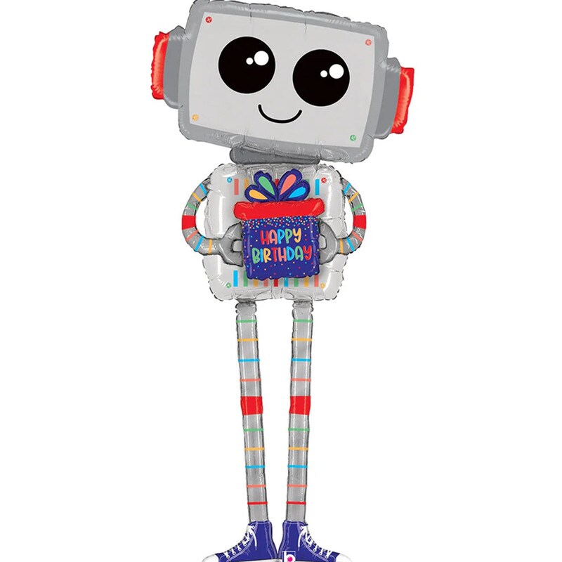 Special Delivery Robot Foil Balloon 60 Inch Large Party Decoration