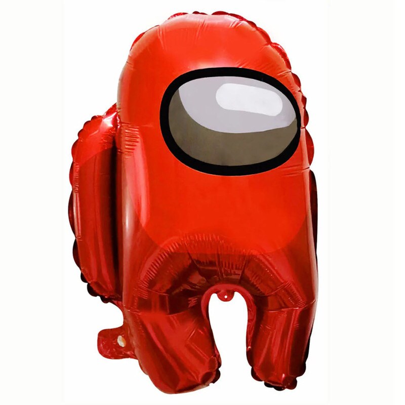 Among Us Crewmate Red Foil Mylar Balloon 22&#x22;