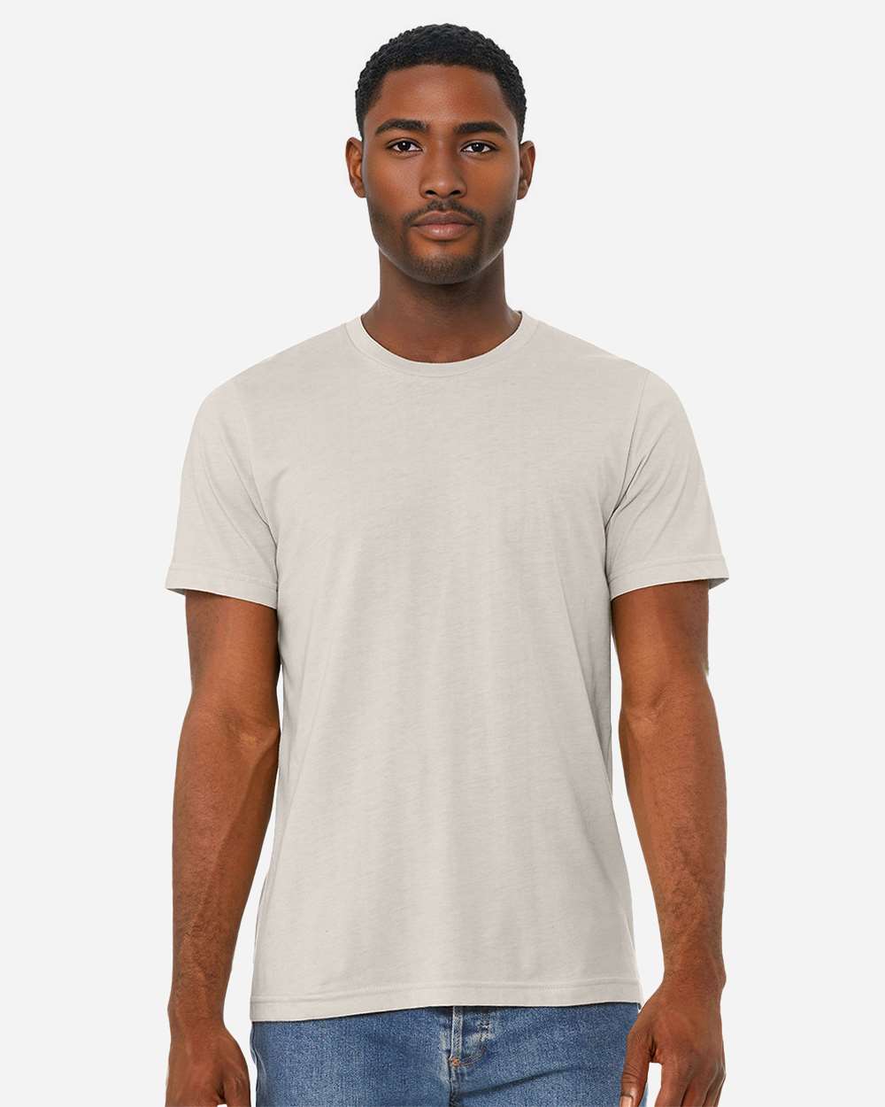 BELLA + CANVAS CVC Jersey Short Sleeve Crewneck T-Shirt for Everyday Comfort, Custom Printing & Modern Casual Wear Tee