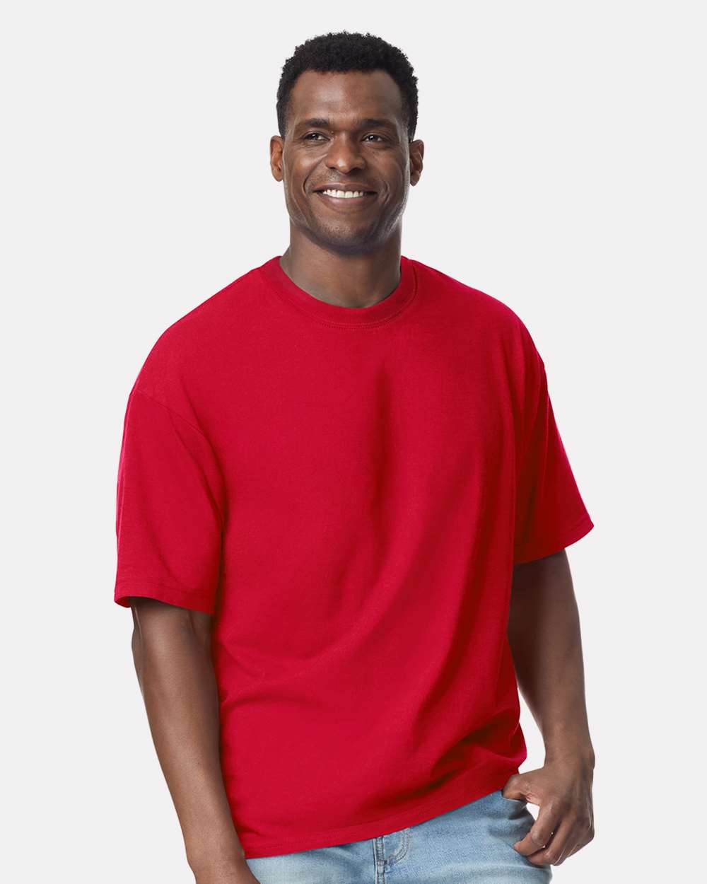 Gildan Hammer Oversized Crewneck Short Sleeve Heavy Cotton T-Shirt for Streetwear & Layering
