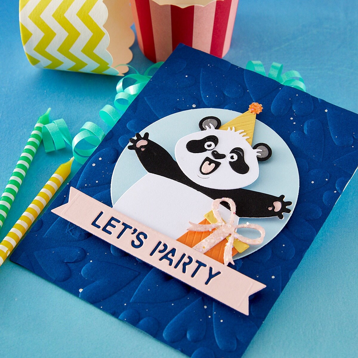 Spellbinders 3D Embossing Folder by Simon Hurley-Puffy Hearts