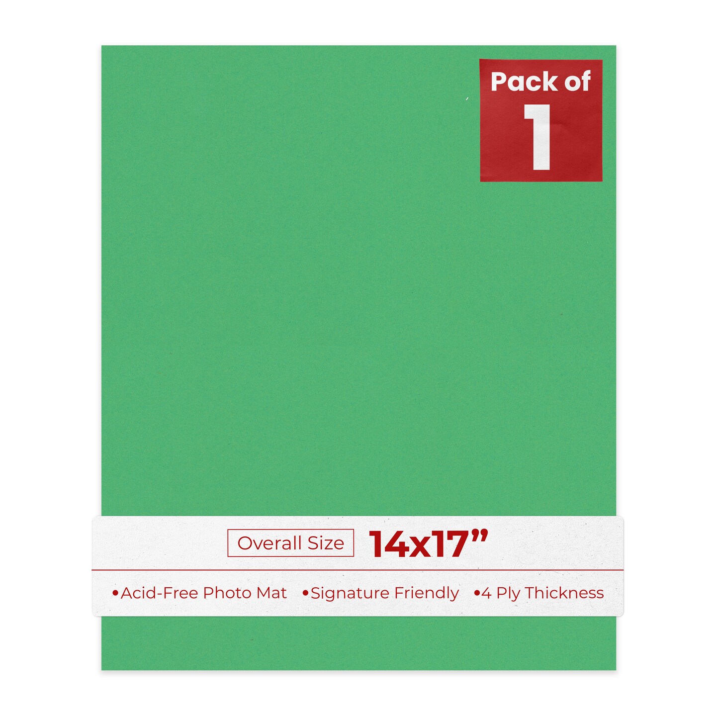 Bright Green 14x17 Uncut Mat Board - Blank Sheets, No Opening, Color ...