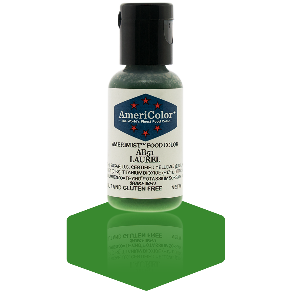 AmeriColor, Laurel, .65 Ounce, AmeriMist Airbrush Food Coloring