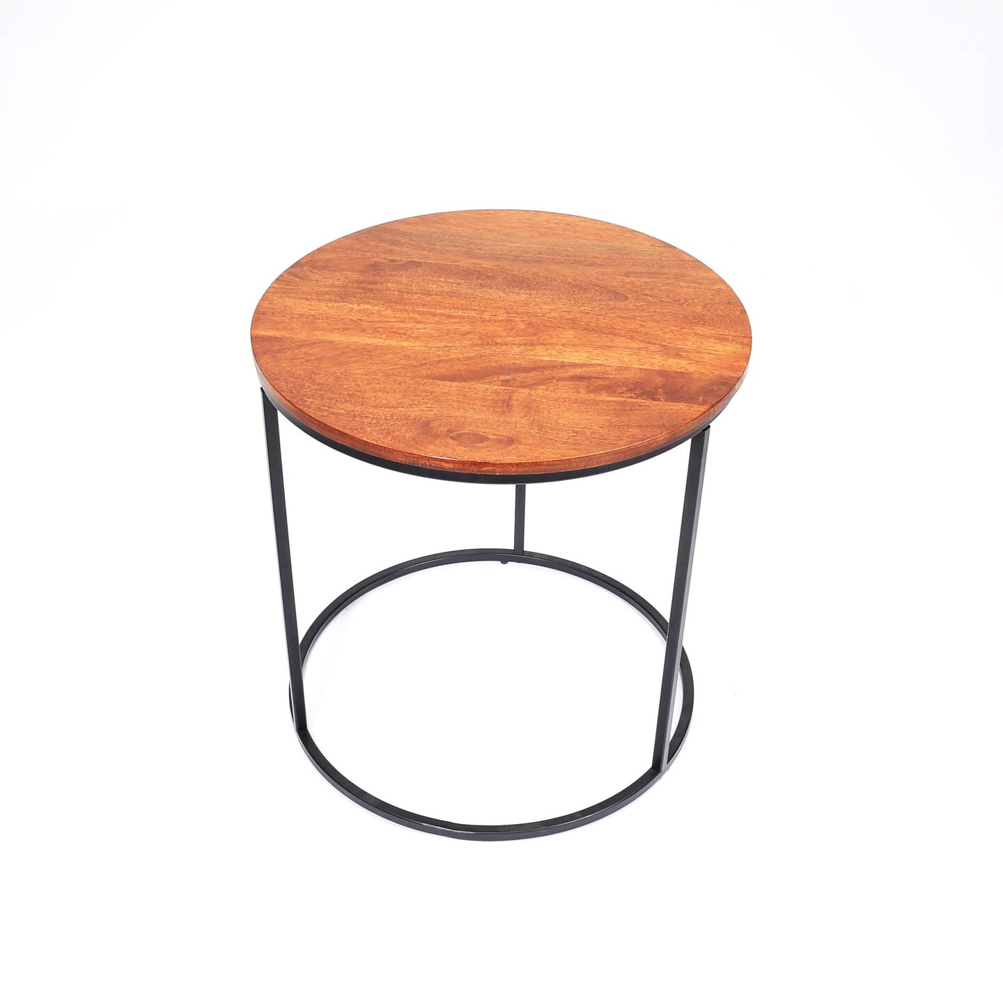 Cosimo Round End Table &#x2013; Elegant Accent Table for Living Room D&#xE9;cor-21.65X21.65X21.65&#x22;