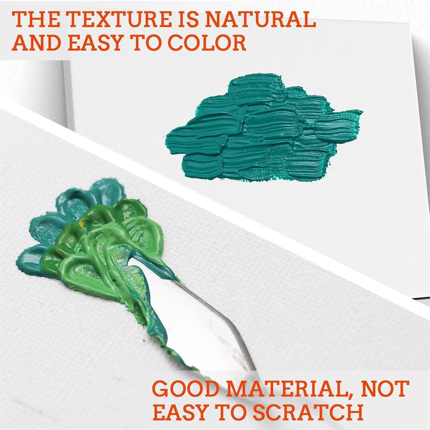 40Pack Stretched Canvas for Painting 8x10, Blank White Canvases for Painting - Primed Cotton, Art Canvases for Oil, Acrylic & Watercolor Paint.