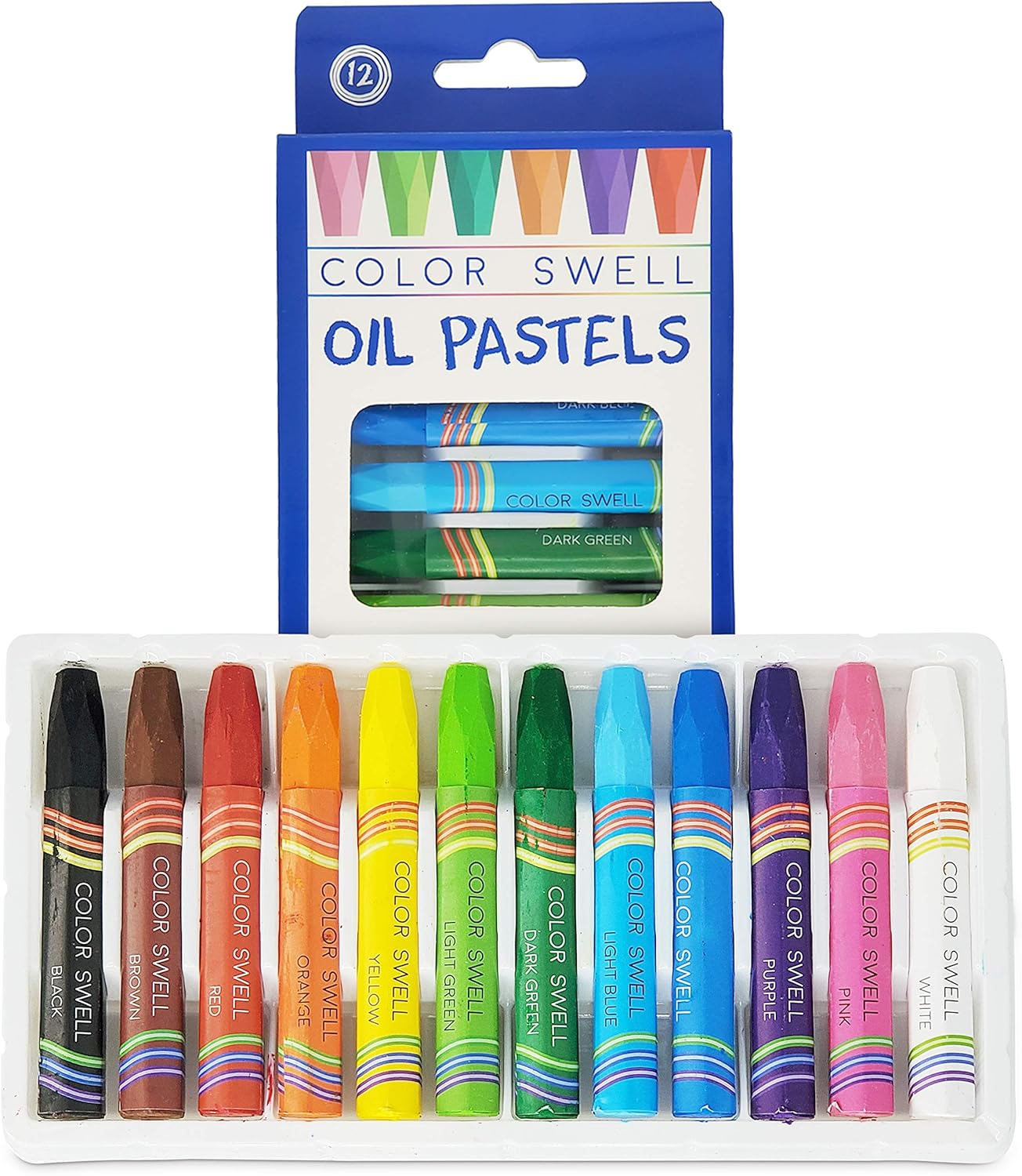 Bulk Oil Pastels - 18 Packs 12 per Pack (216 Total) - Bulk Oil Pastels