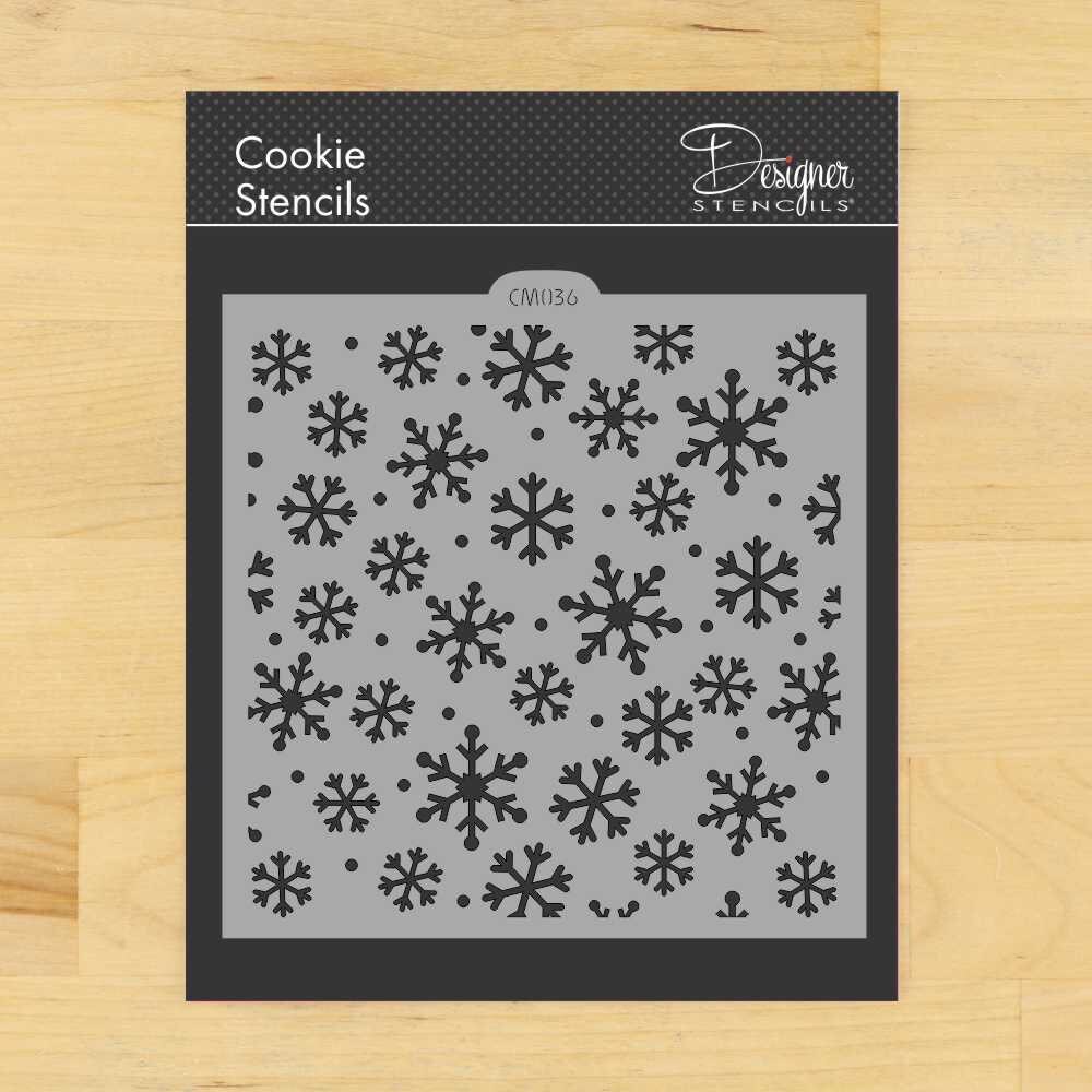 Snowflakes Cookie & Craft Stencil | CM036 by Designer Stencils |