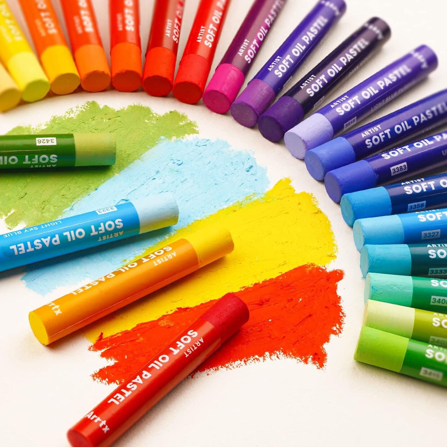 Oil Pastels for Artists, 72 Colors Soft Oil Pastels Vibrant and Creamy, Art Pastel Crayons Art Supplies for Professional and Beginners