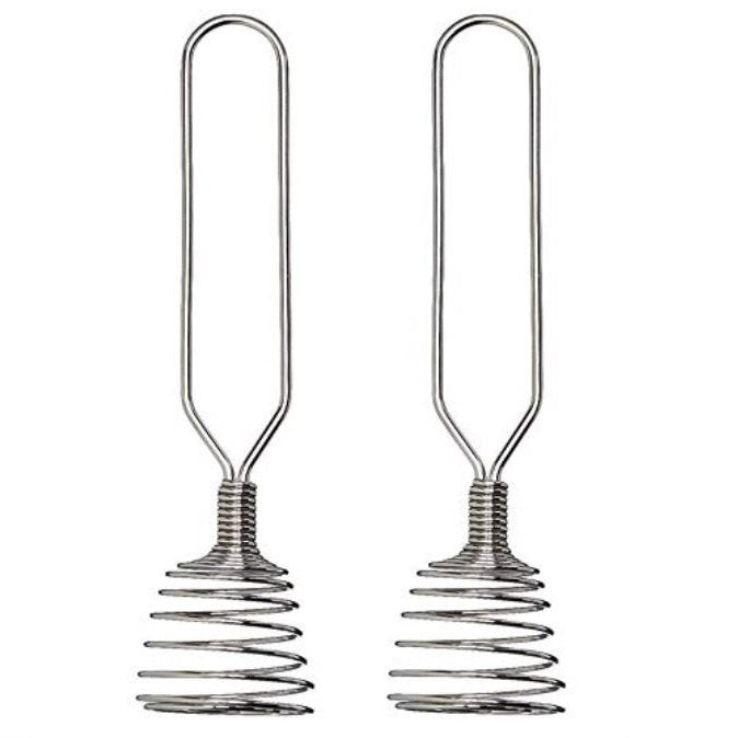 Norpro 7&#x22; French Spring Coil Whisk 2PK - Wire Whip Cream Egg Beater Gravy Mixer (2 Pack)