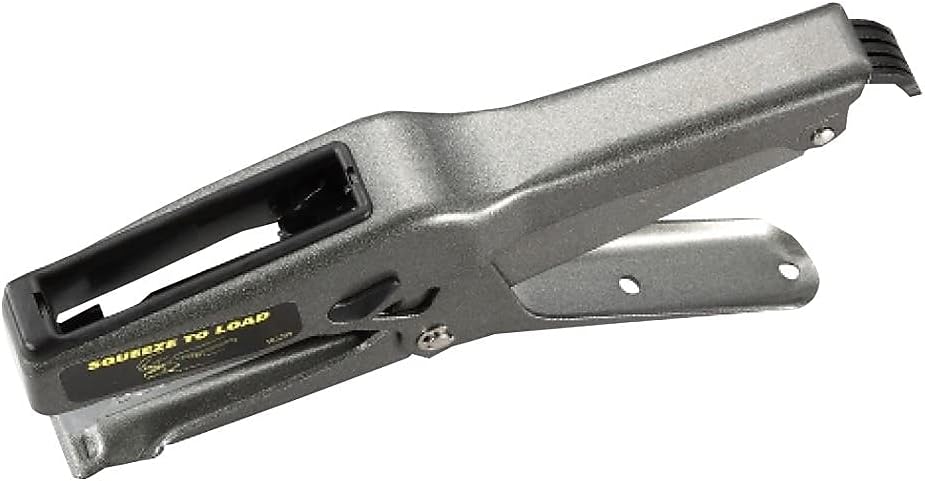 Office B8 Heavy Duty All Metal 45 Sheet Plier Stapler, 210 Stapler Capacity, Full-Strip, Black