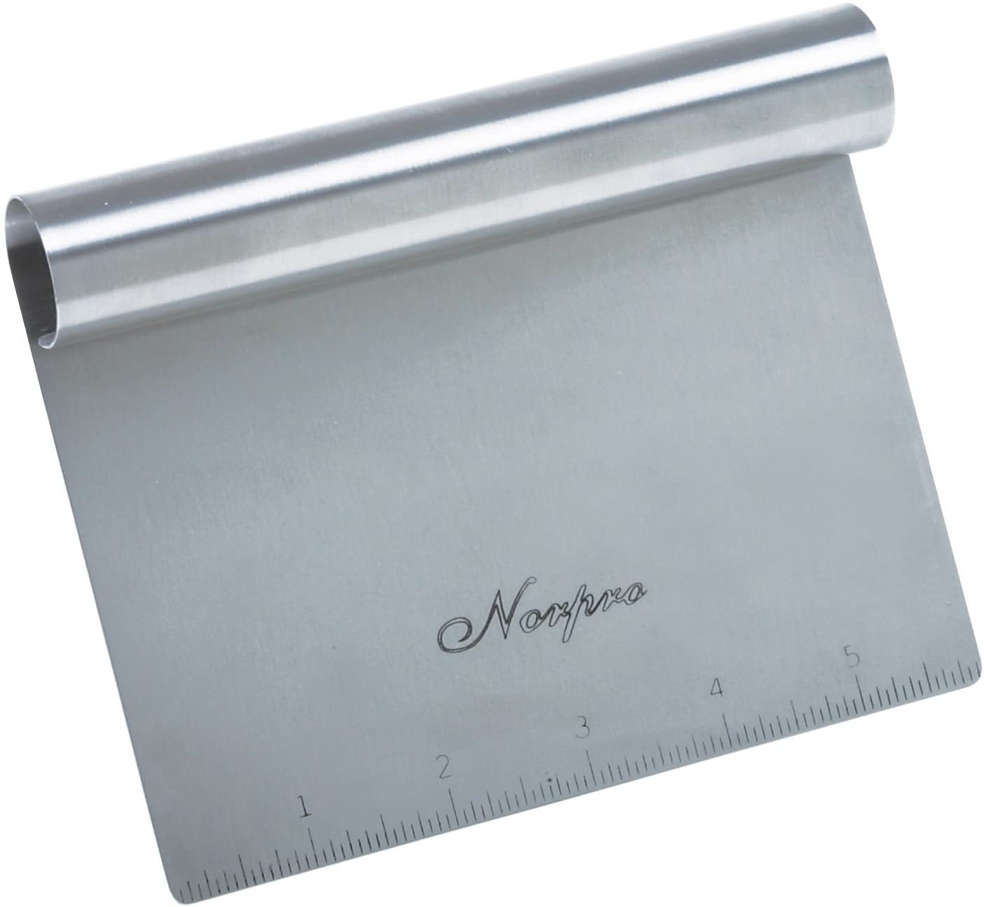 Norpro 6&#x22; Wide Heavy Duty Stainless Steel Food Chopper / Dough Scraper