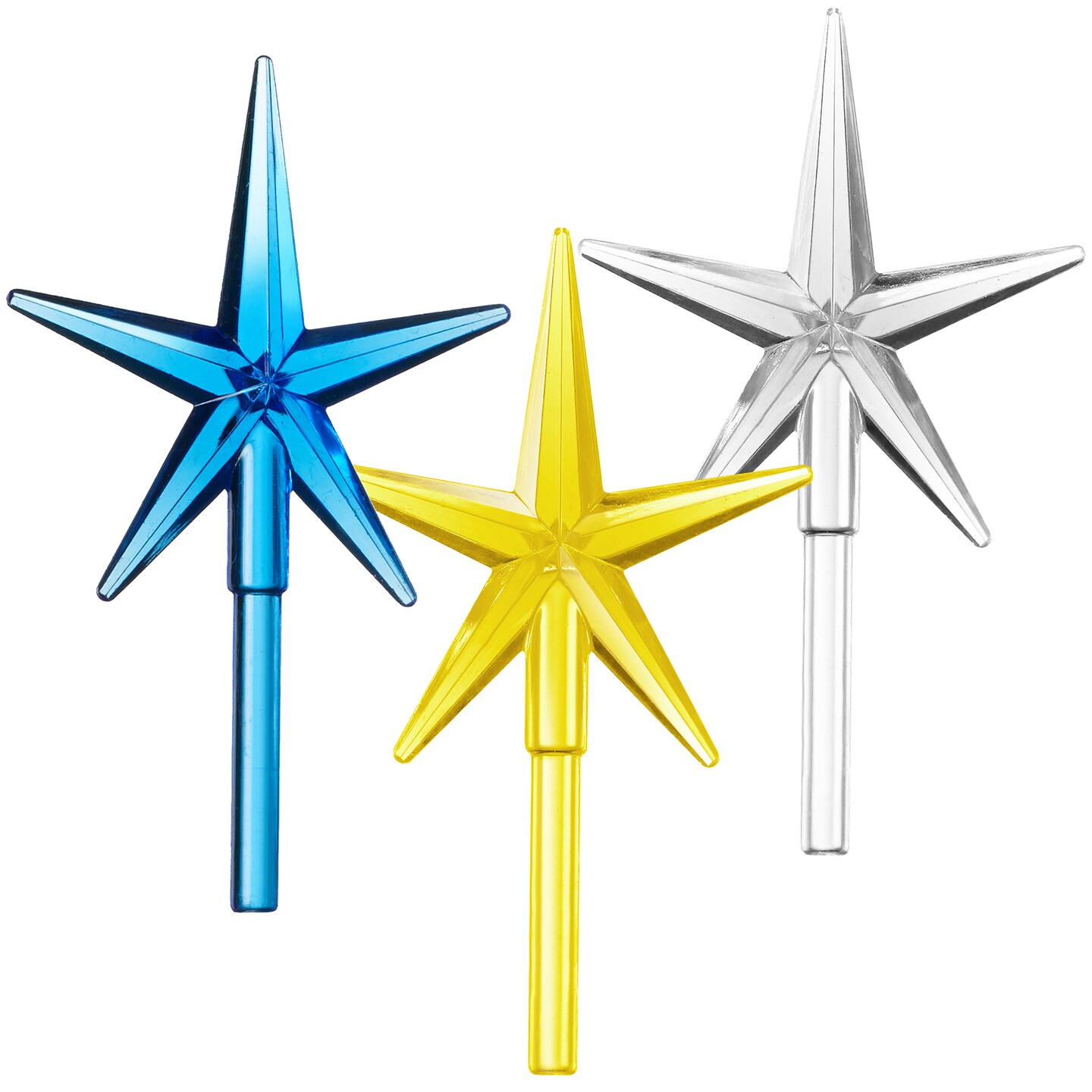 Casafield Ceramic Christmas Tree Replacement Lights - 108 Blue Bulbs and 3 Star Toppers