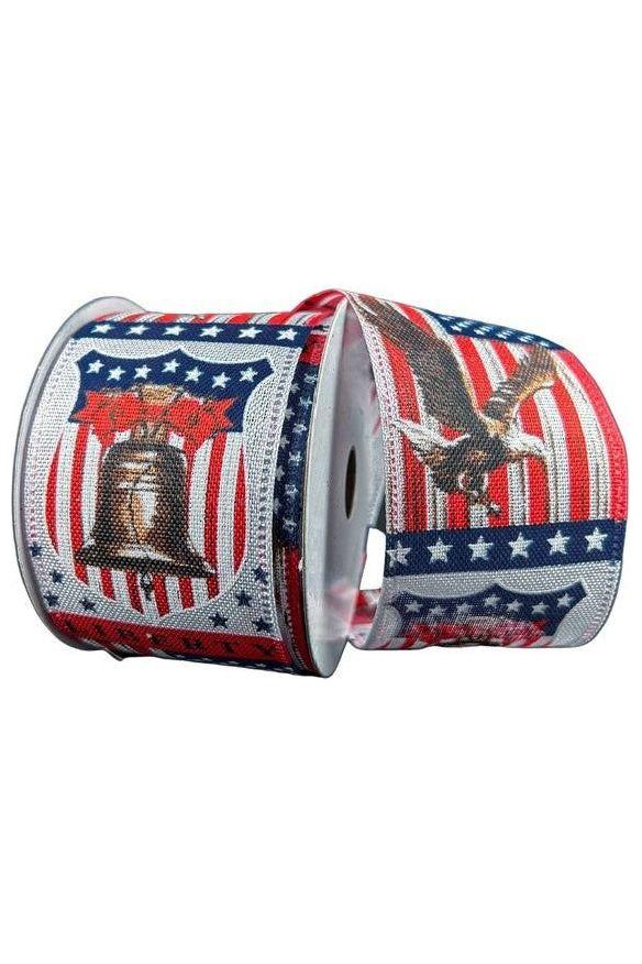 2.5&#x22; Liberty Bell Ribbon: White (10 Yards)