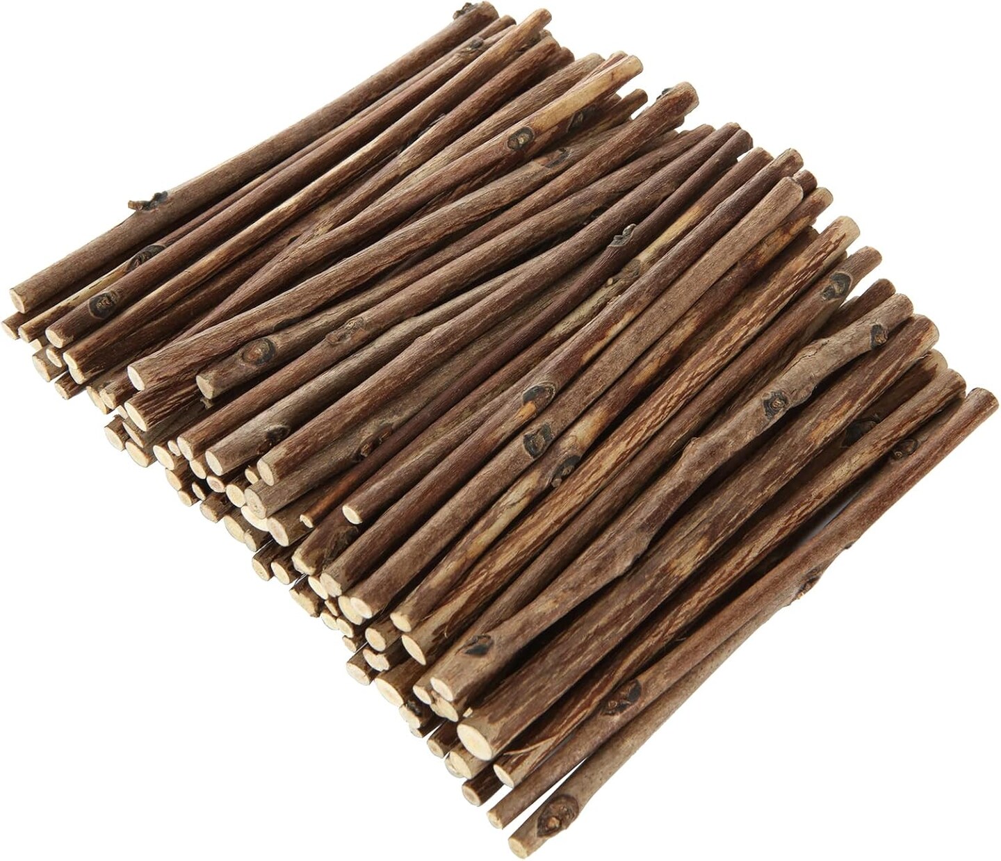 300 Wood Log Sticks – 4” Natural Birch Twigs for Crafts, DIY Rustic Decor & School Projects