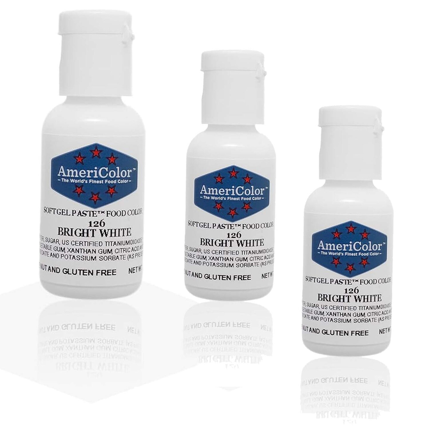 Bright White Soft Gel Paste Food Color