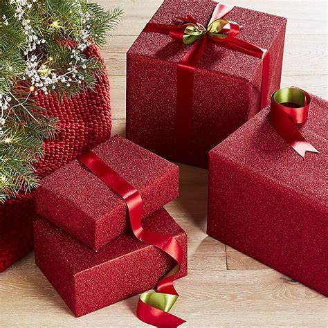 Best Creation Glitter Gift Wrap, 30 x 36-Inch Red 2 ROLLS