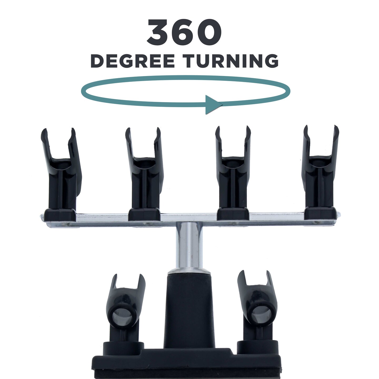 Universal Clamp-On 6-Airbrush Holder - Airbrush Accessories &#x26; Supplies for Garage or Workspace