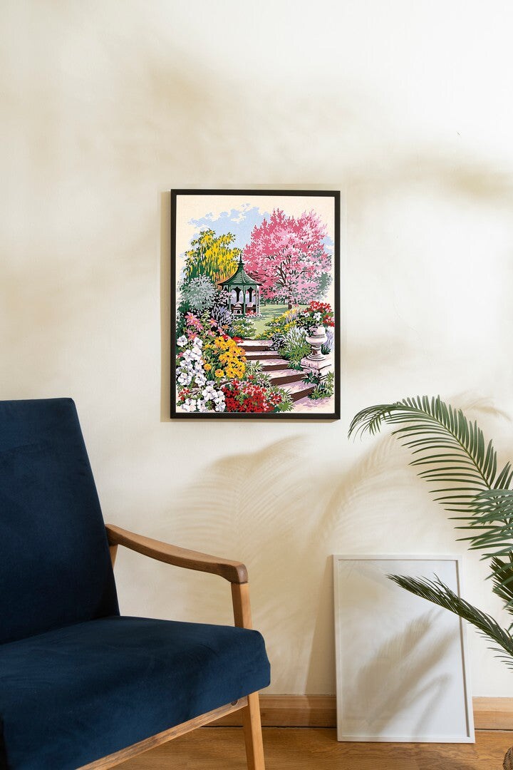 Needlepoint canvas for halfstitch without yarn Canvas The Gloriette SE929.283 Seg De Paris Printed Tapestry Canvas