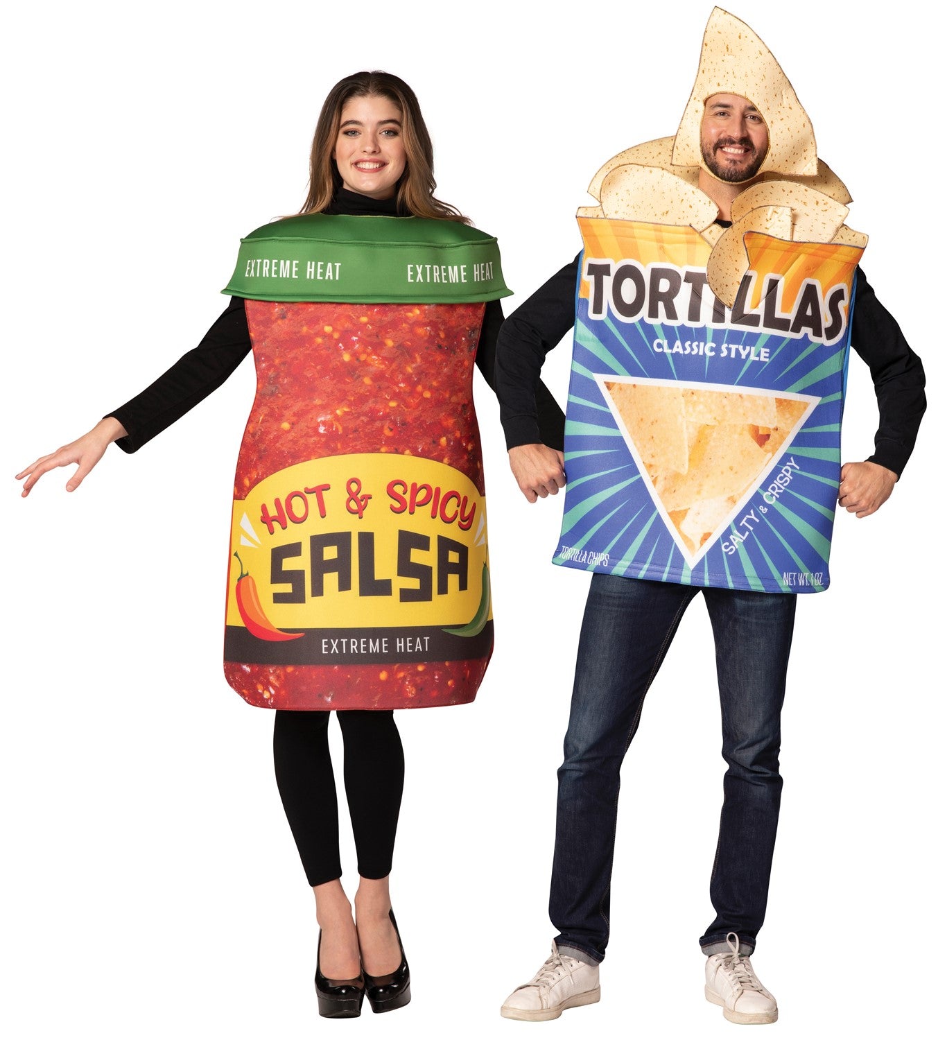 Tortilla Chips &#x26; Salsa Couple Halloween Costume, Adult One Size