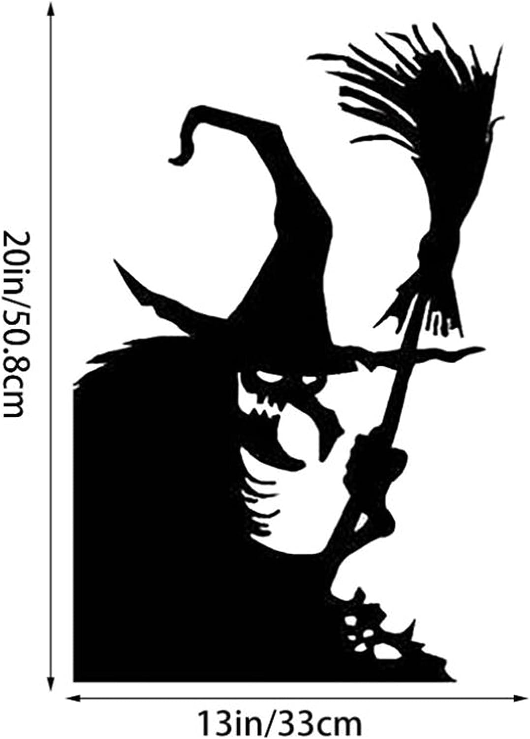 Halloween Giant Witch Window Posters