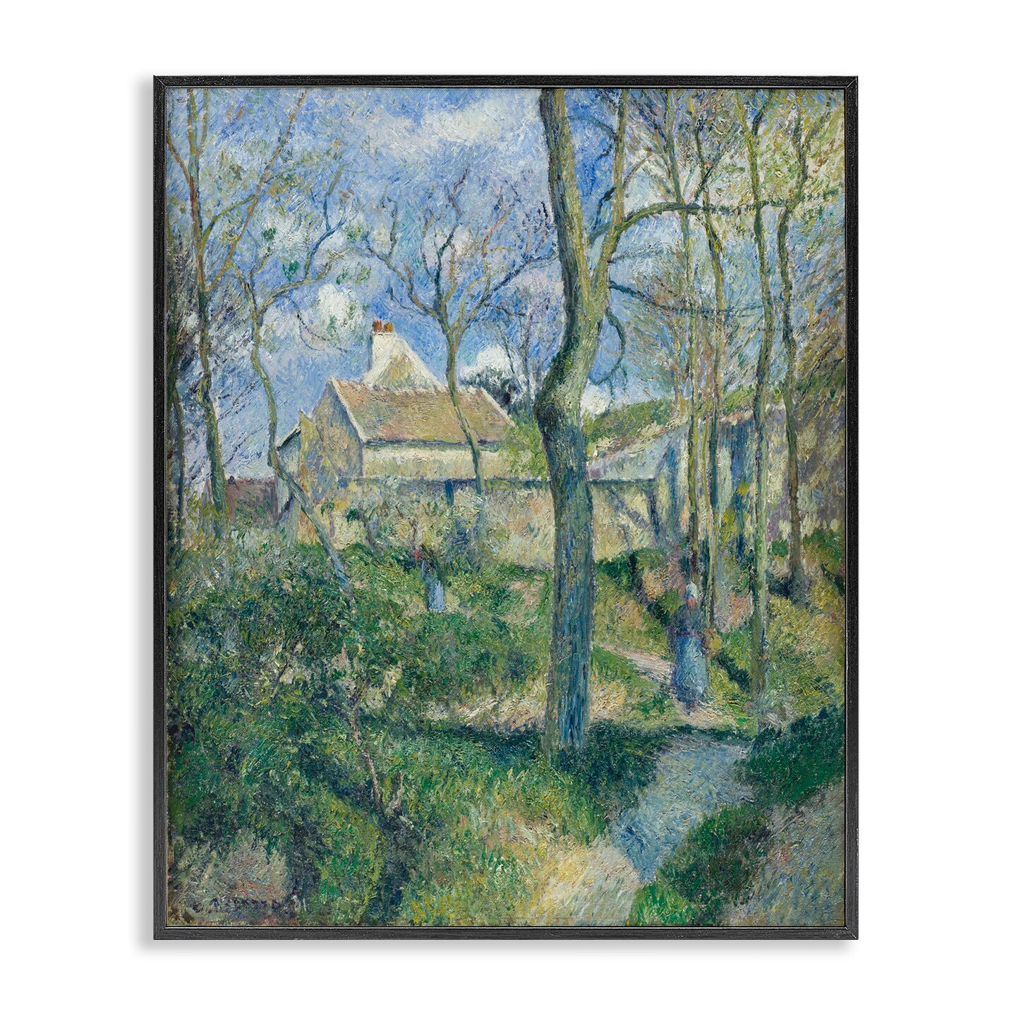 Stupell Industries Classical Village Cezanne Painting Framed Giclee Wall Art Design by one1000paintings