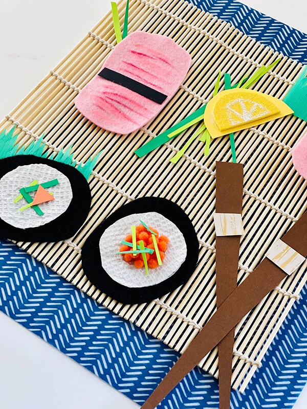 Pretend Sushi - DIY Kids Craft Activity image 7