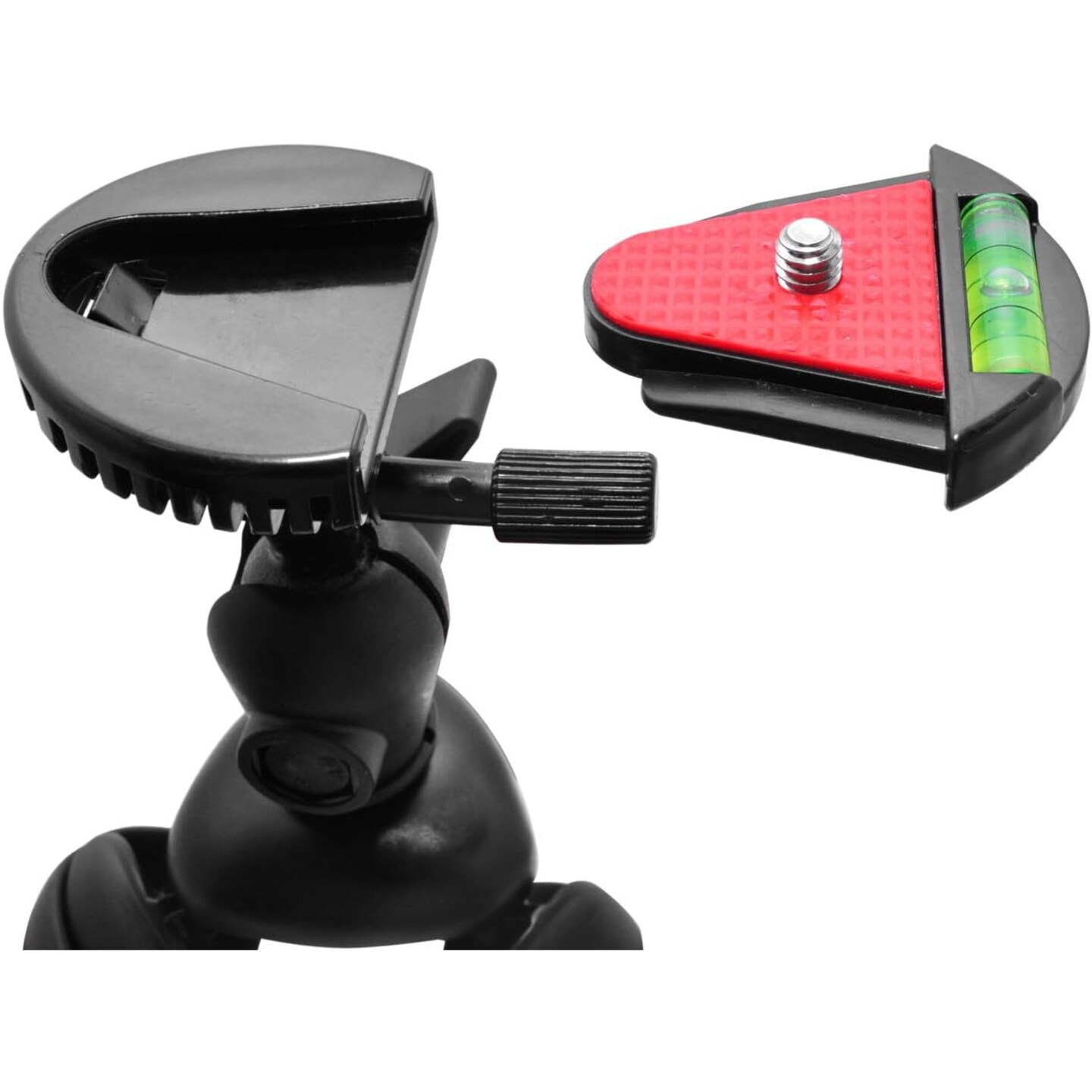 Xit 12-Inch Camera Tripod with Flexible, Wrapable Legs, Quick Release Plate and Bubble Level