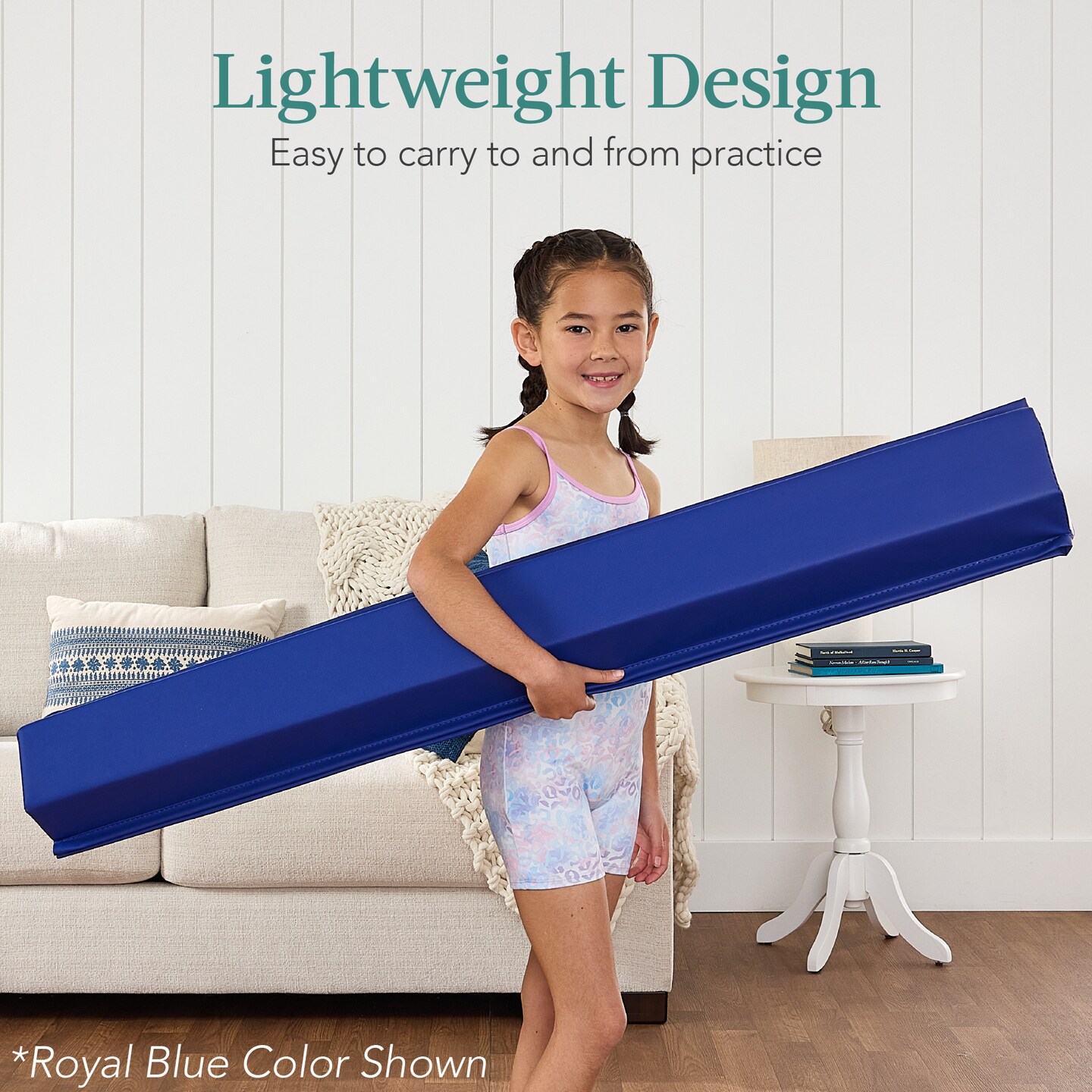 Best Choice Products 9ft Folding Medium-Density Foam Floor Balance Beam for Gymnastic and Tumbling