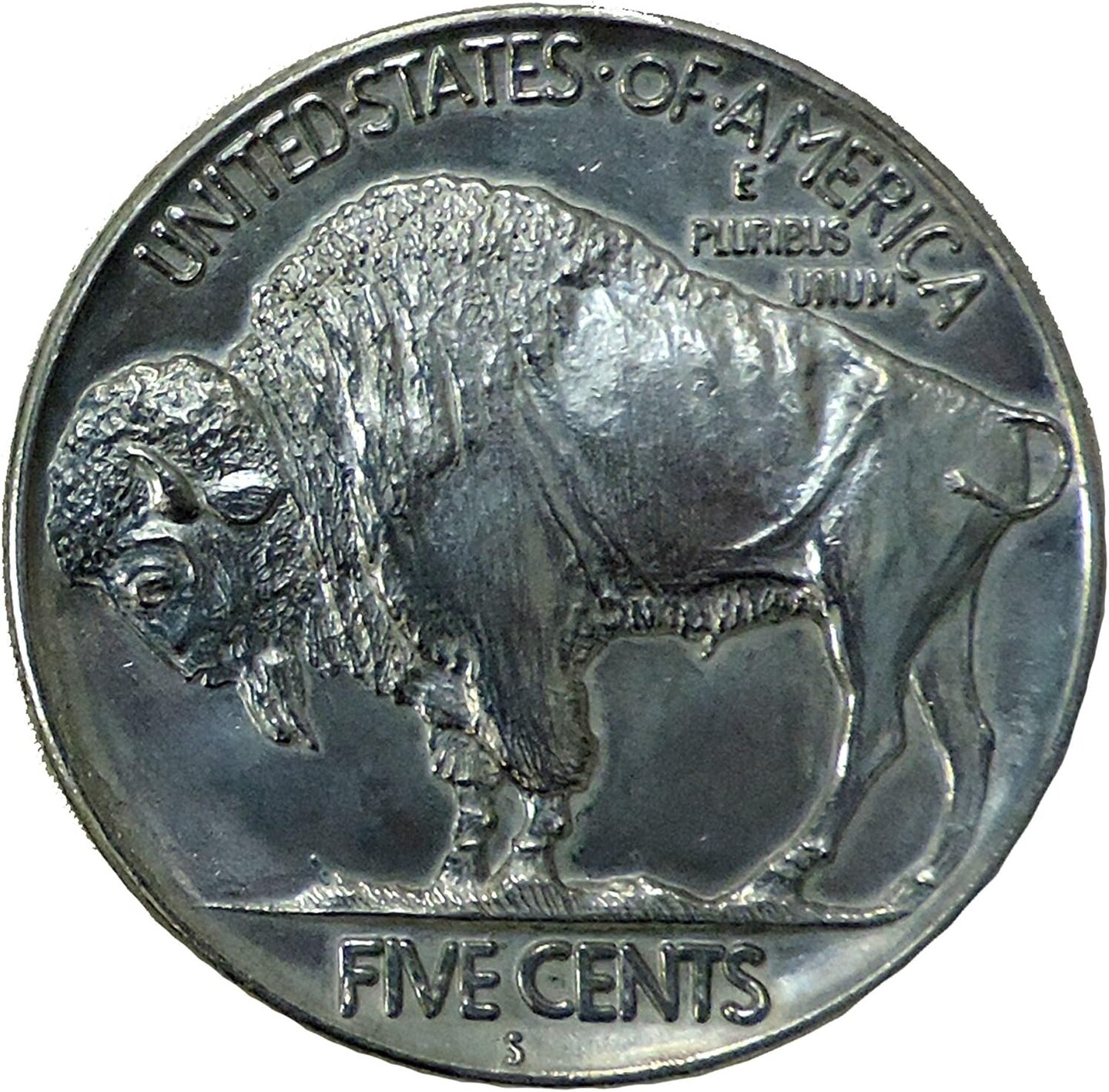 Jumbo 3&#x22; Indian Head Buffalo Nickel Fake Play Coin