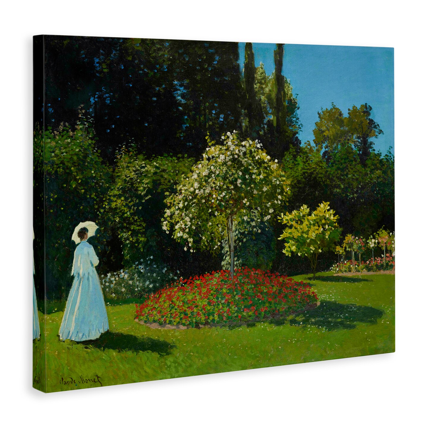 Stupell Industries Classic Monet Lady in Garden Canvas Wall Art Design by one1000paintings