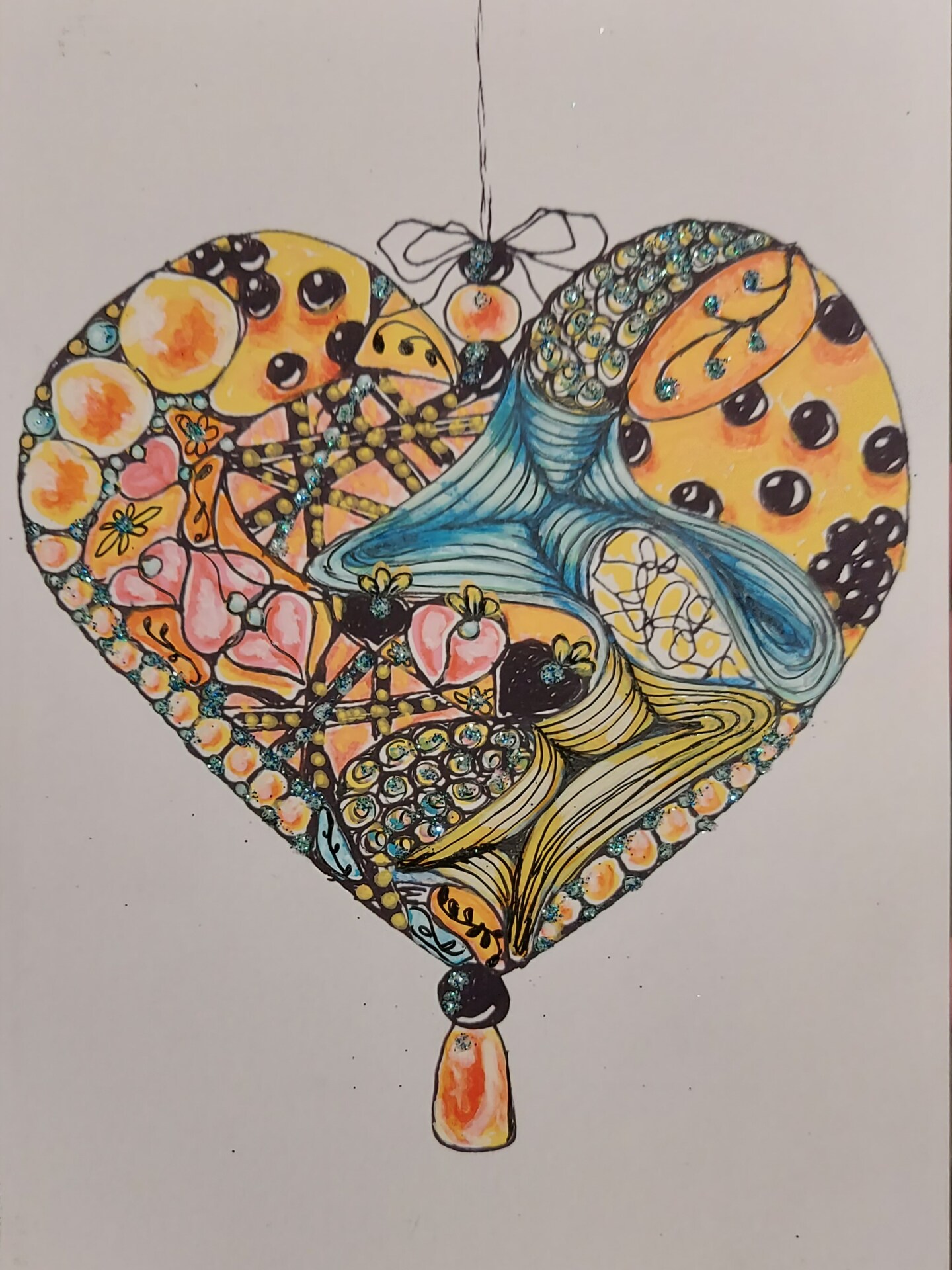 Heart zentangle Print Greeting Card 2 pack | MakerPlace by Michaels