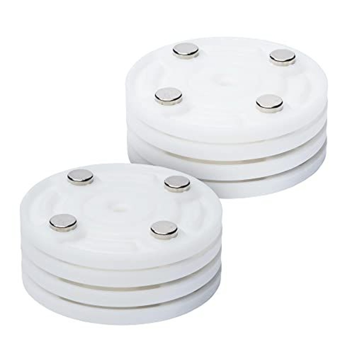 [8-Pack] Magnetic Spice Jar Organizers to Maximize Kitchen Storage - Easy to Install Pantry Organizer - Powerful Magnetic Organizer to Reduce Cupboard Clutter - Cabinet Organizers for Shelves