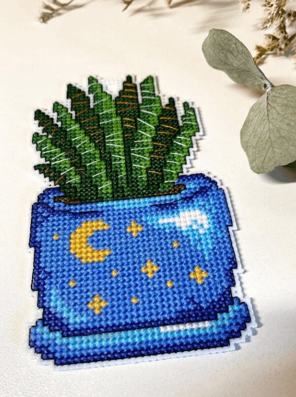 &#x22;Cactus&#x22; Counted Cross-Stitch Kit