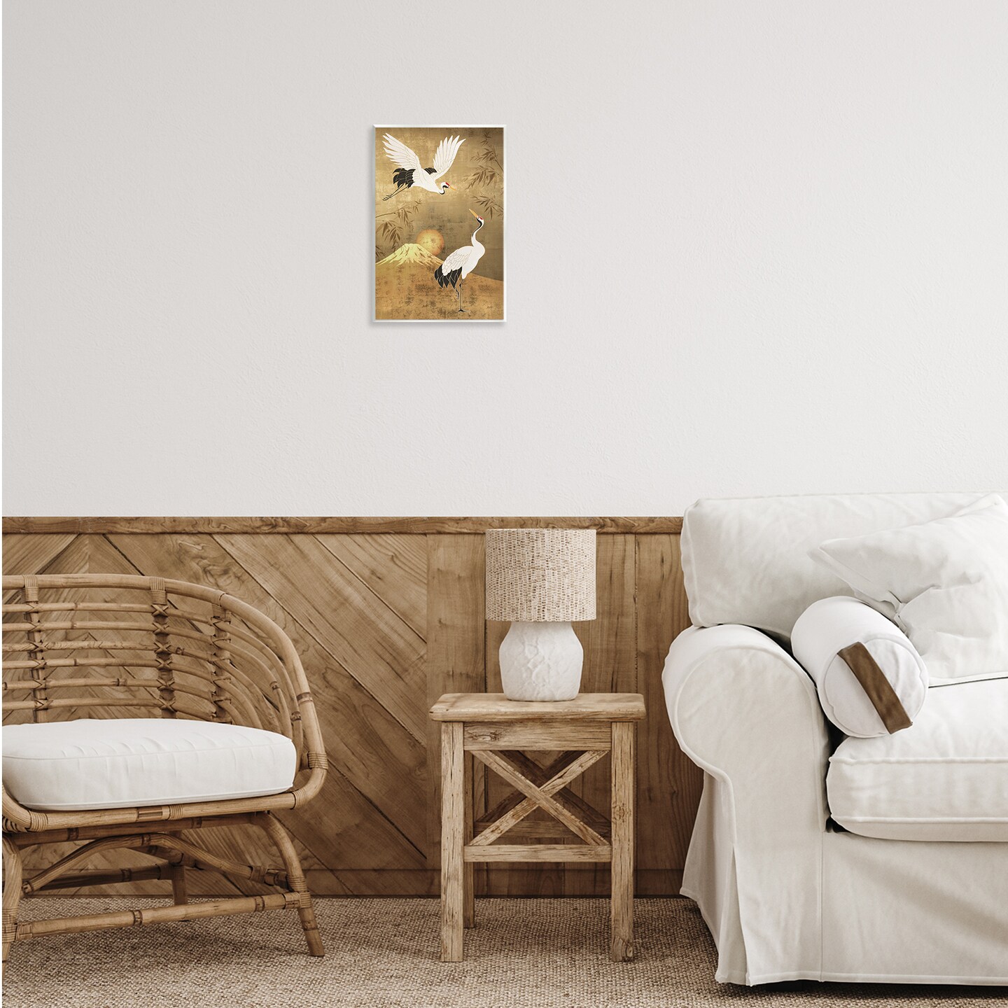 Stupell Industries Traditional Cranes & Mountain Wall Plaque Art Design by Reinders