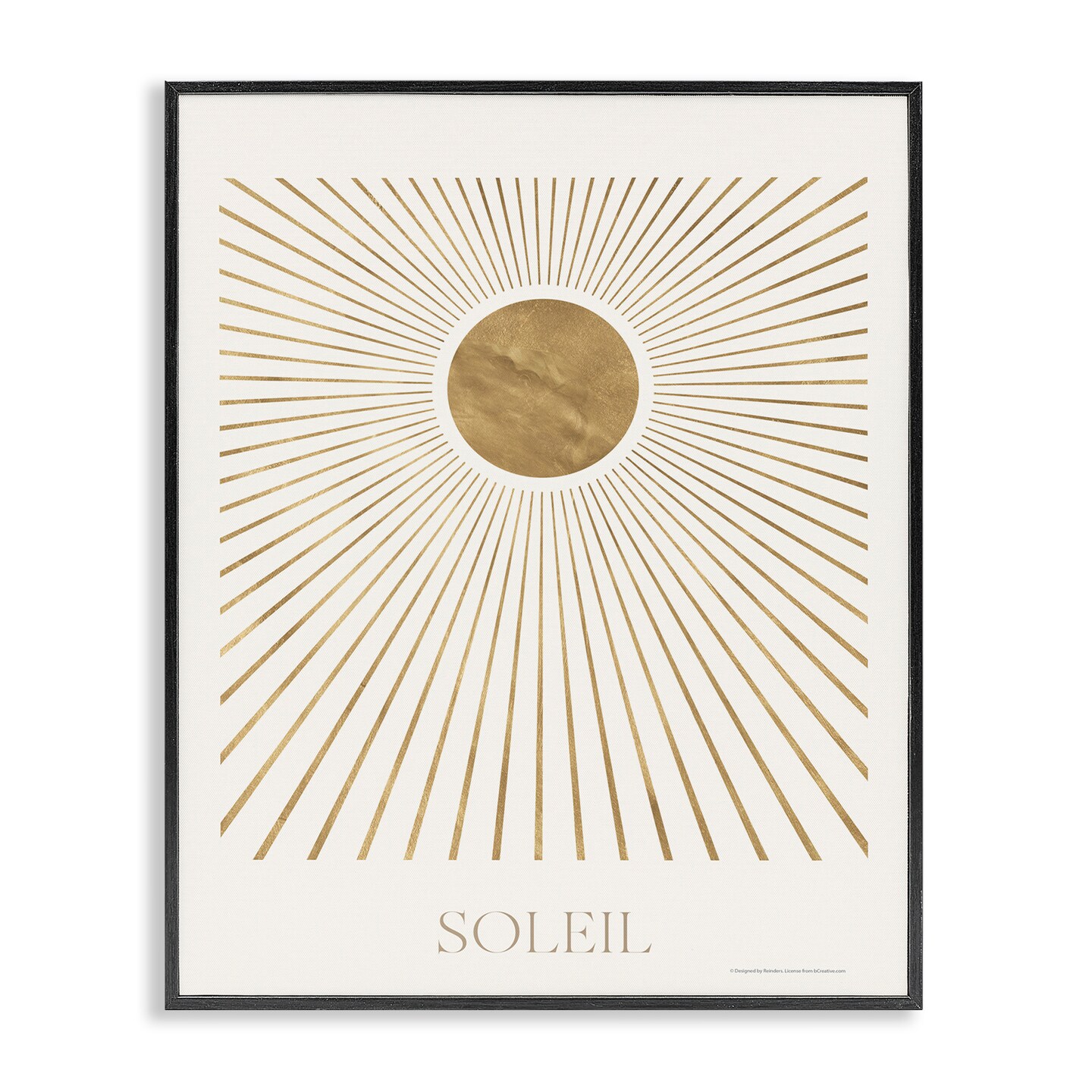 Stupell Industries Soleil Boho Sun Framed Giclee Wall Art Design by Reinders