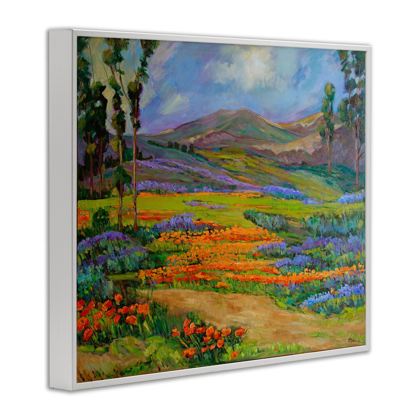 Stupell Industries Bountiful Meadow Landscape Framed Giclee Wall Art Design by Alexi Fine