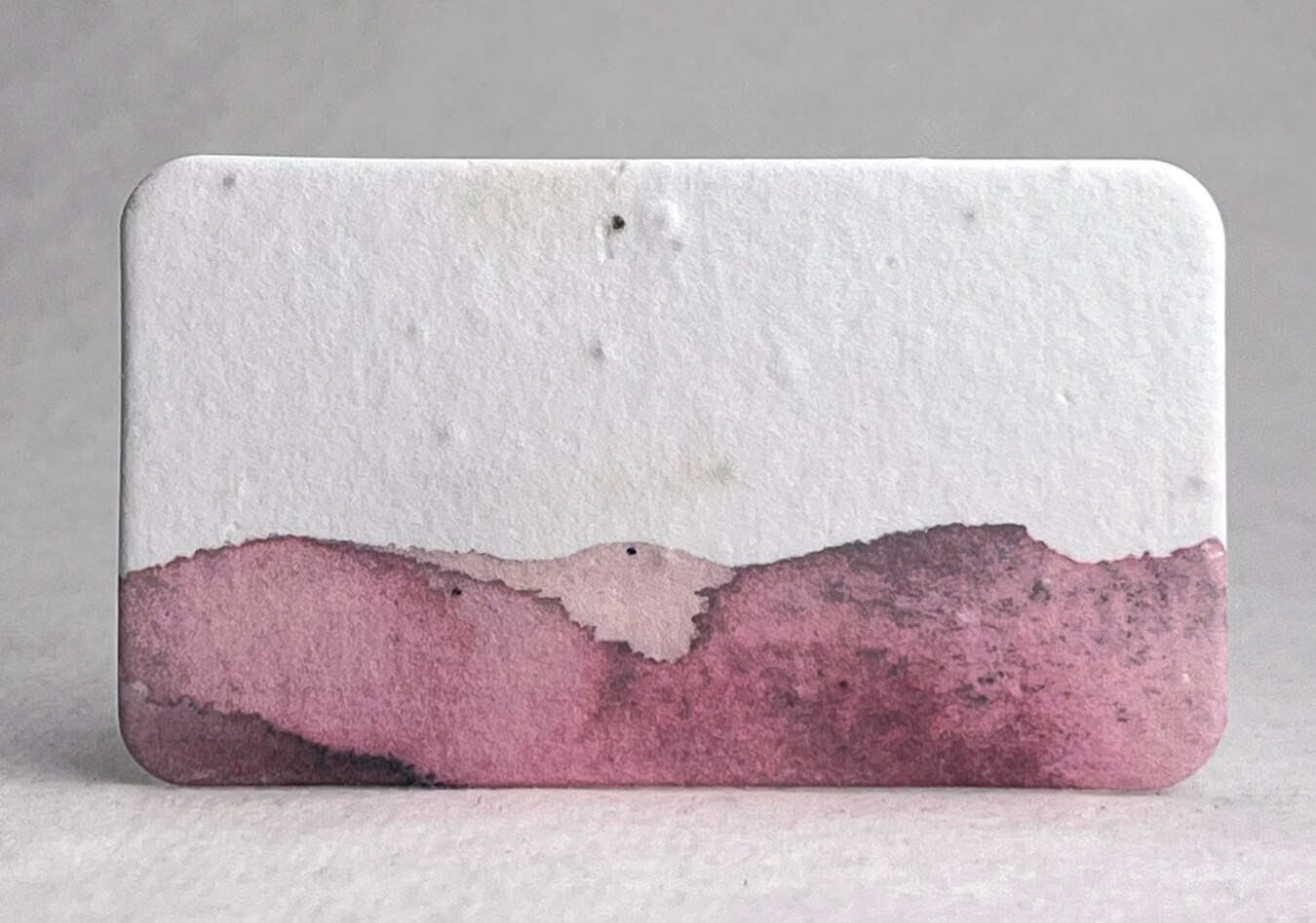Wildflower Seed Paper Rounded Escort Card - Pinks Purples Charcoal ...