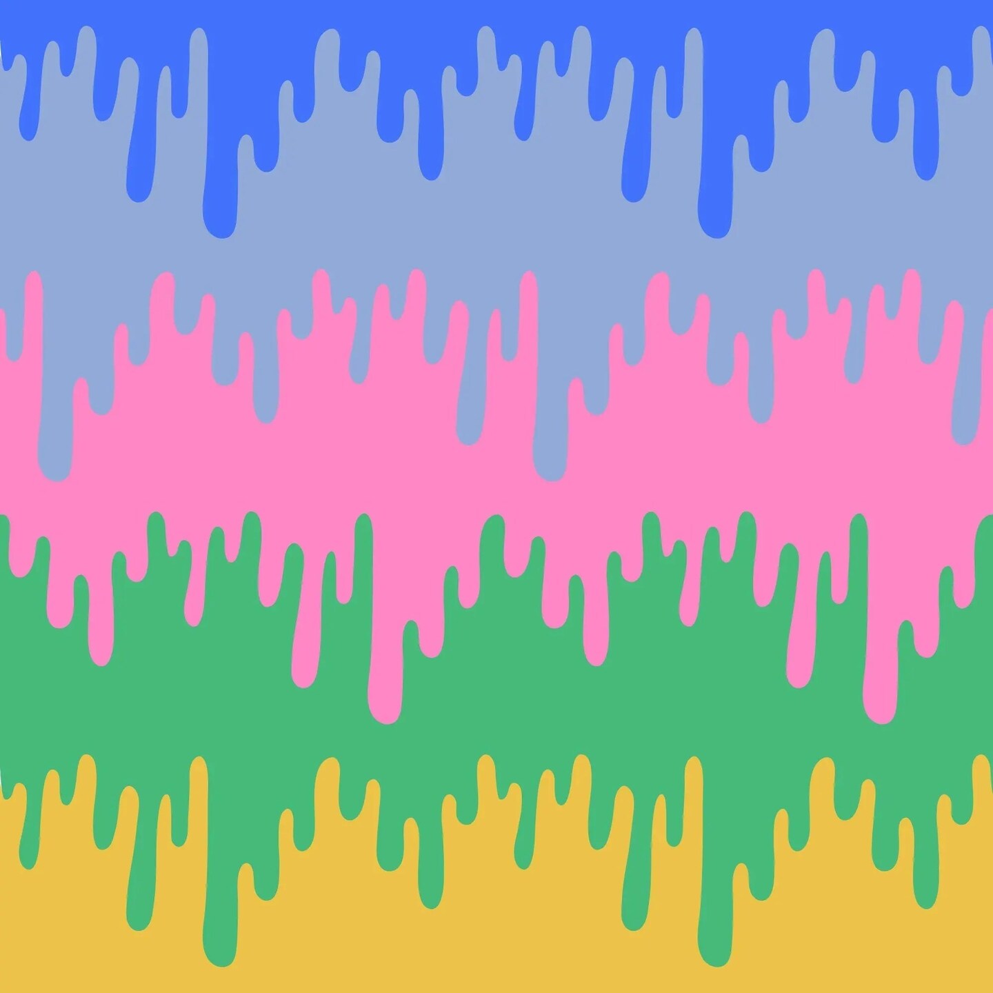 Handdrawn Colorful Drips Gift Wrap