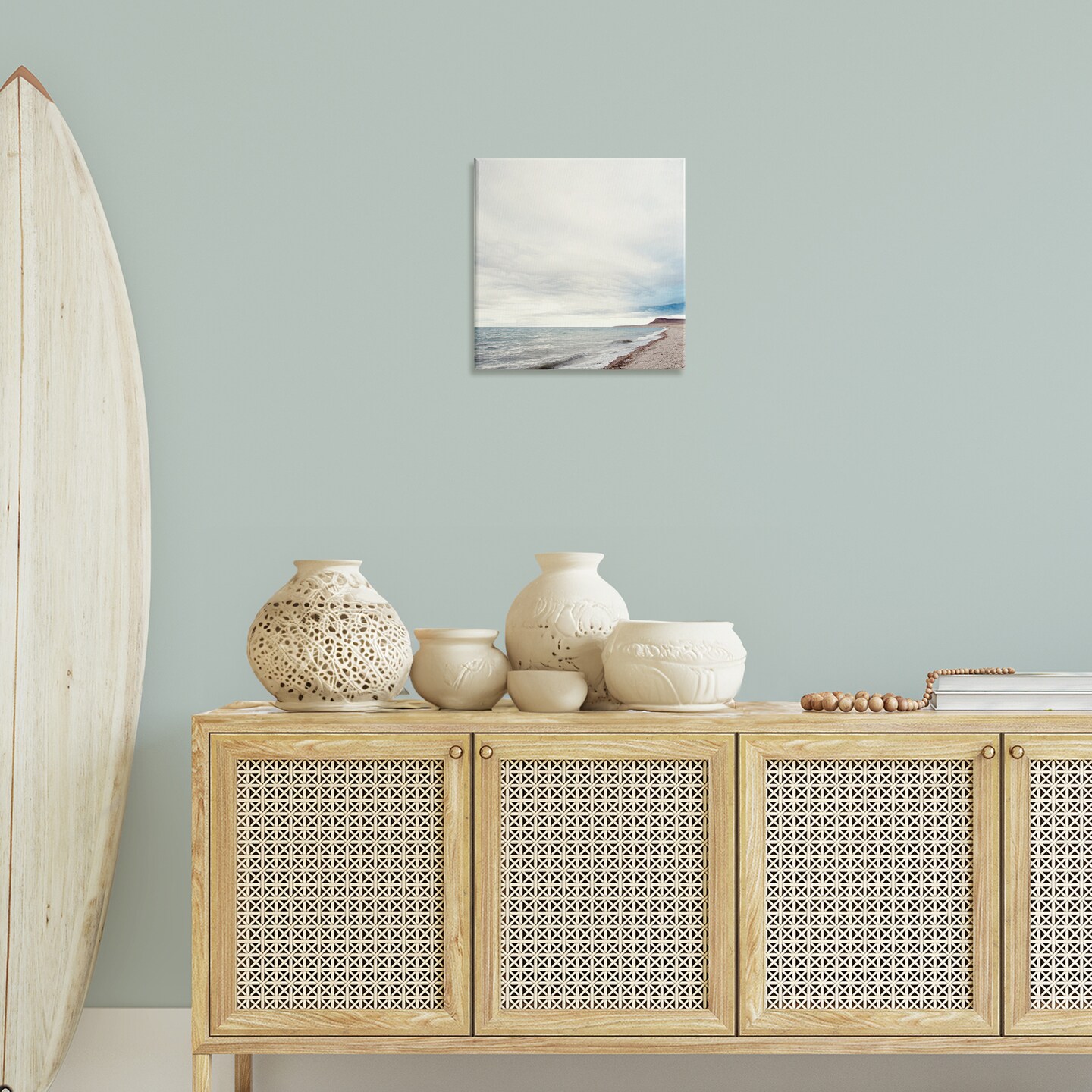 Stupell Industries Ocean At Sunrise Canvas Wall Art Design by Anna Coppel