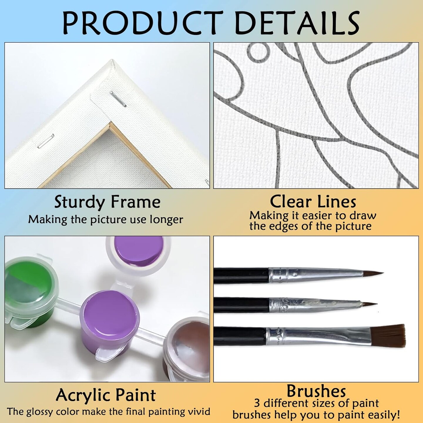 Date Night Sip and Paint Kit for Adults Pre Drawn Canvas to Paint for Adults Valentines Couples Painting kit Date Night Party Supplies Afro King Queen 2 Pack 8x10in