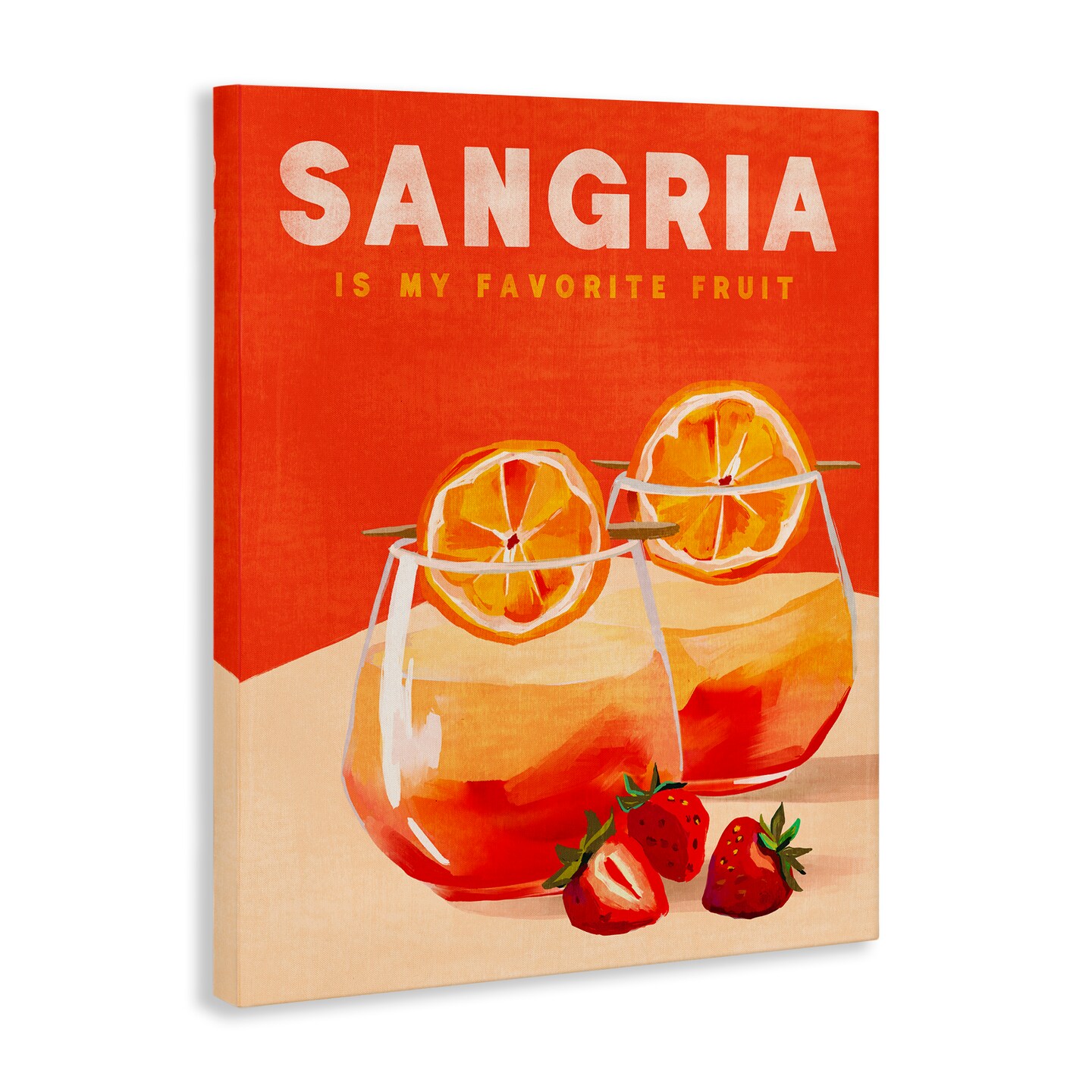 Stupell Industries Sangria Favorite Fruit Canvas Wall Art Design by The Whiskey Ginger