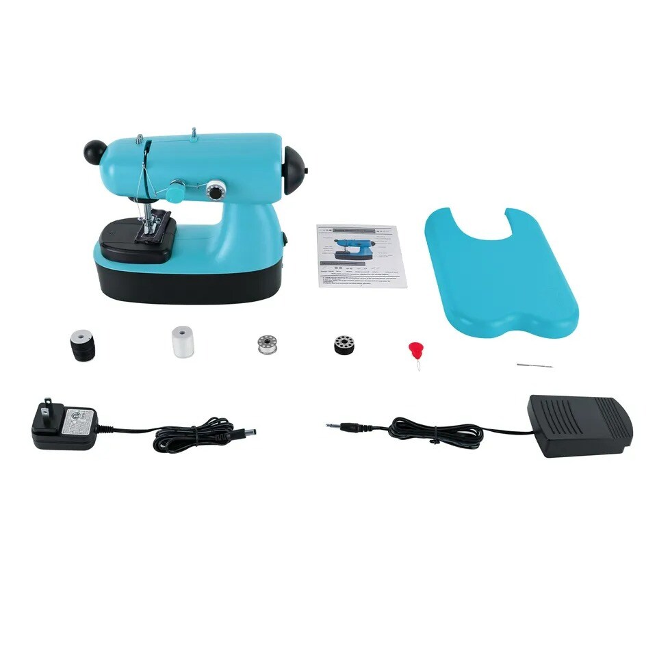 Portable Mini Desktop Electric Sewing Machine Home DIY Tailor Stitch 2-Mode