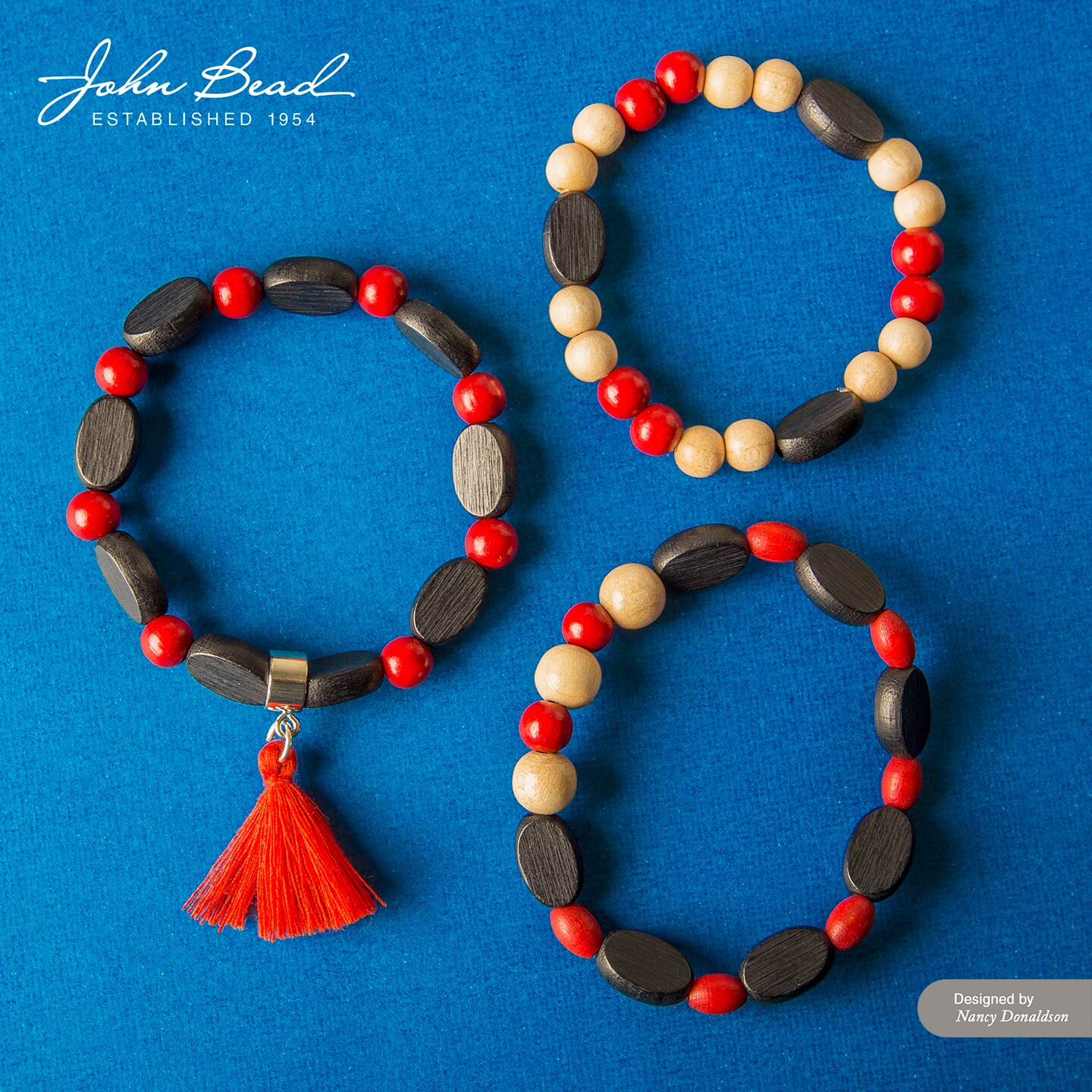 John Bead 1in Poly Cotton Tassels, 10pcs