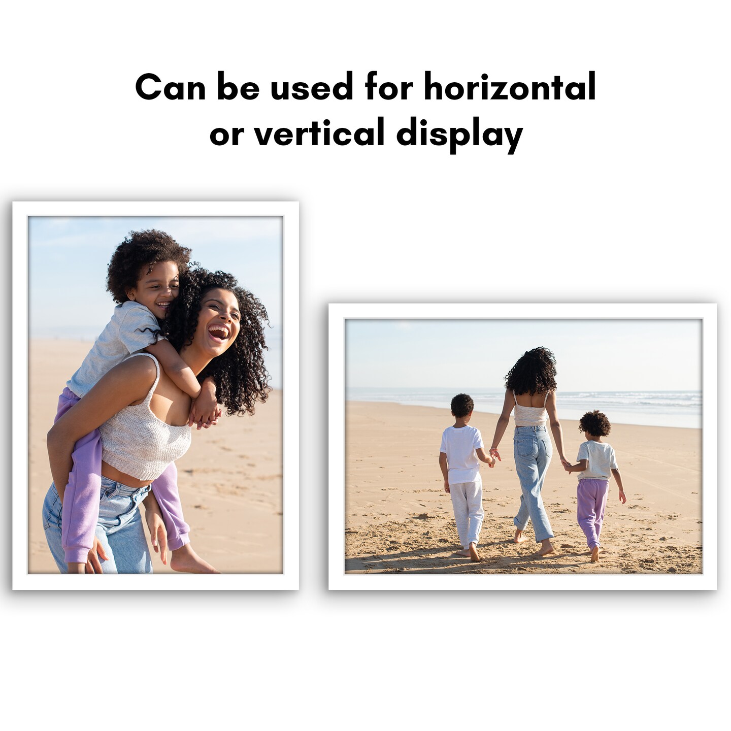 Americanflat Gallery Poster Frame - Wooden Picture Frame for Wall Art - Plexiglass Cover - Hanging Hardware for Horizontal or Vertical Display