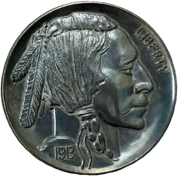 Jumbo 3&#x22; Indian Head Buffalo Nickel Fake Play Coin
