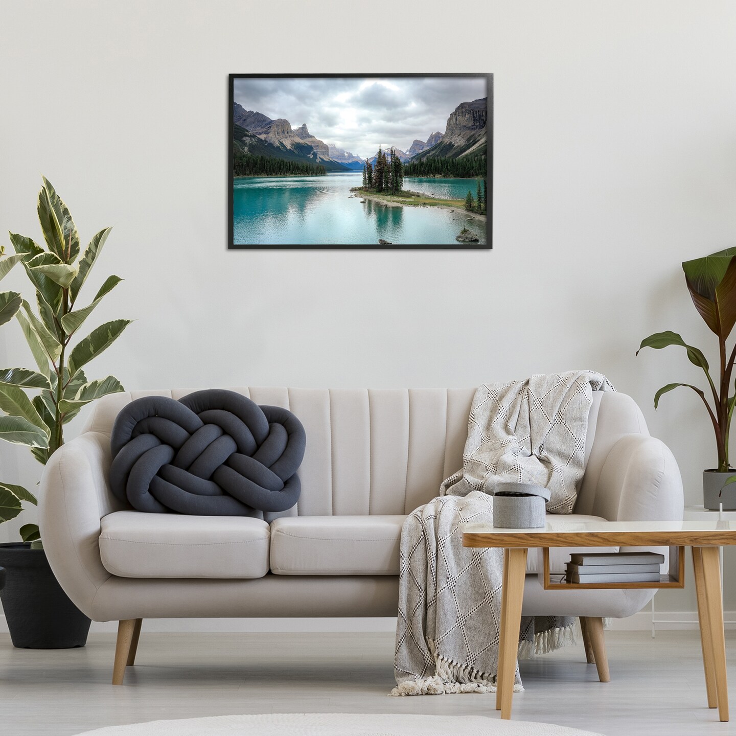 Stupell Industries Peninsula Vast Lake View Framed Giclee Wall Art Design by Dan Sproul