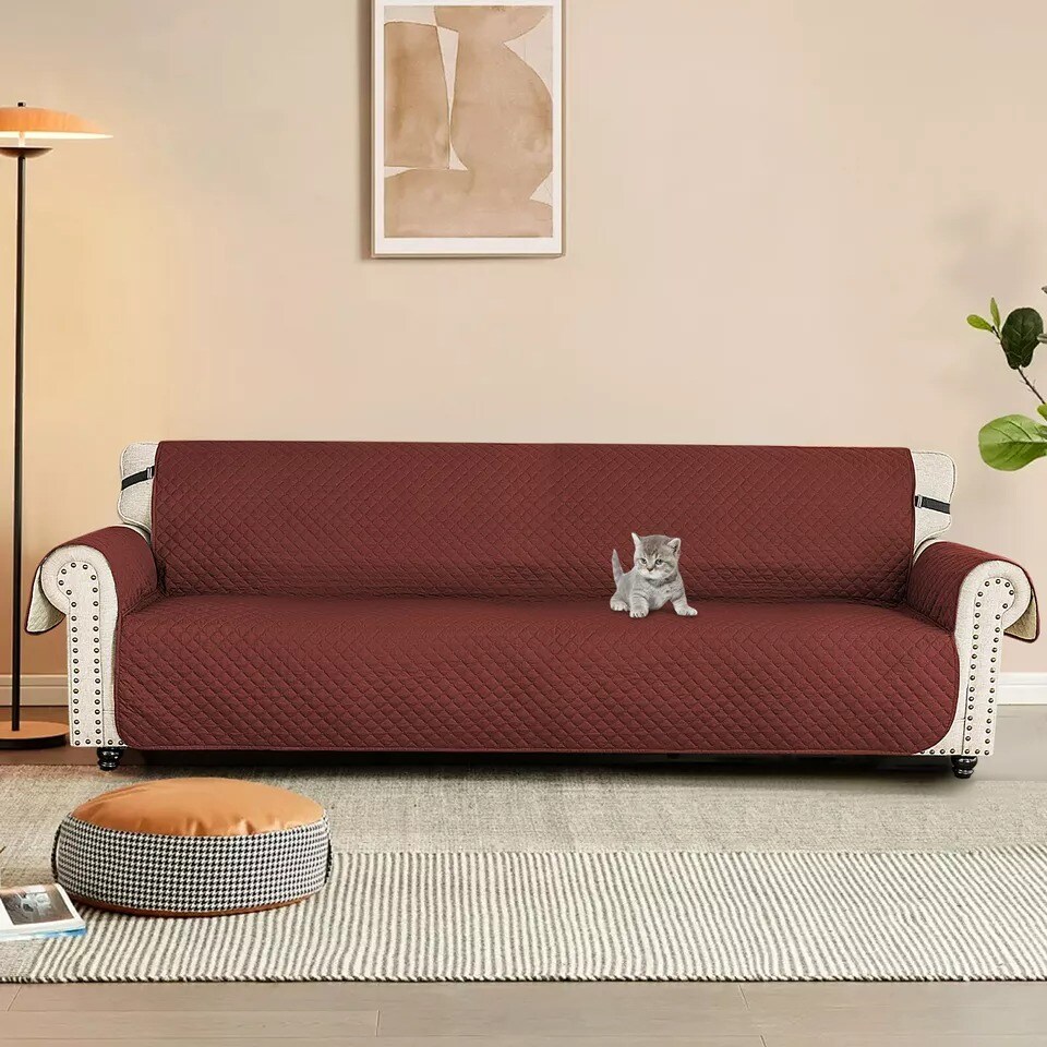 Waterproof Layer Couch Seat Protector Sofa Covers 4 Seats Sofa Slipcover