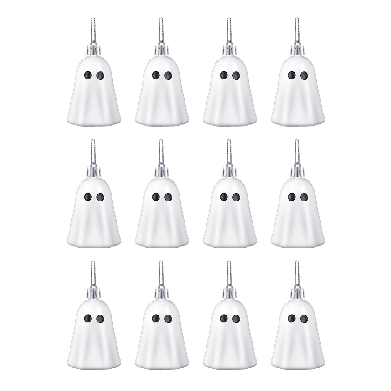 6 12Pcs Halloween Hanging Ghost Ornaments Resin Mini Ghost Figurine For 6-12pcs-halloween-hanging-ghost-ornaments-resin-mini-ghost-figurine-for
