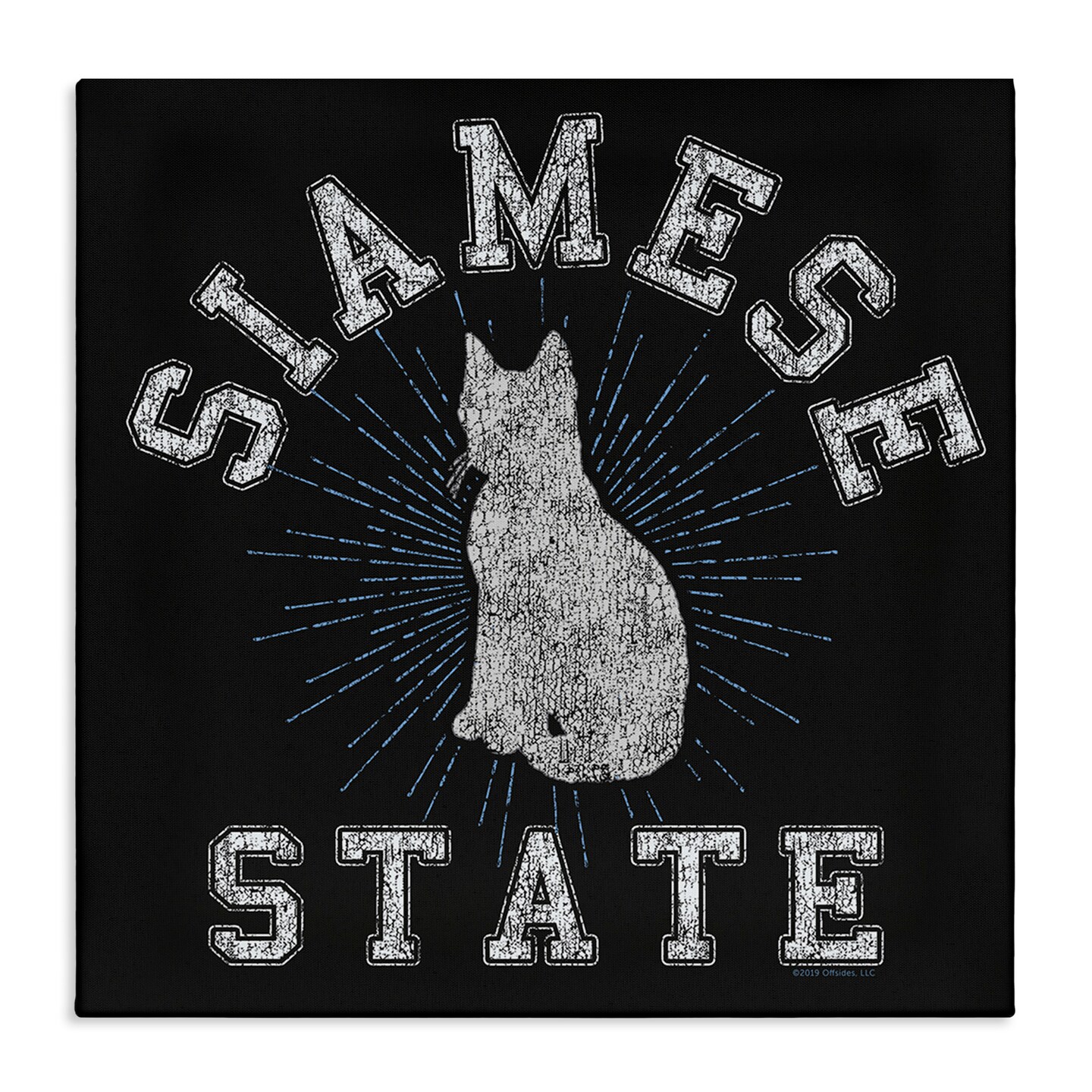 Stupell Industries Siamese Cat State Canvas Wall Art Design by Spirit Animals/Life Is High
